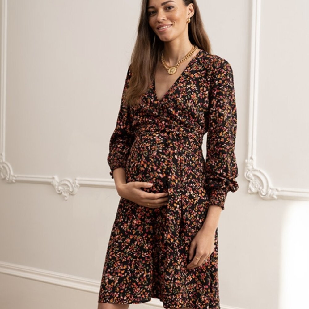 Seraphine fall floral maternity dress - US Size 6